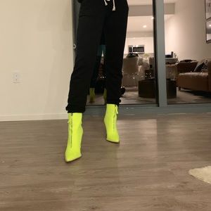 Neon Lime boots